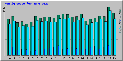 Hourly usage for June 2022