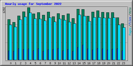 Hourly usage for September 2022